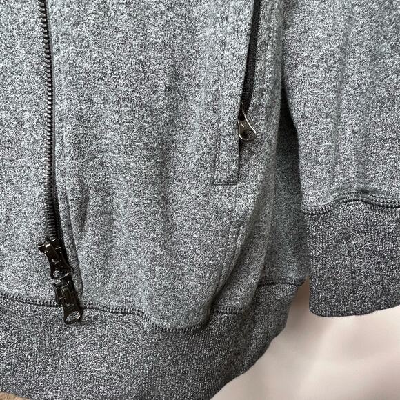 Lululemon Women's Wrap Up Jacket Heathered Speckled Black Hoodie Size 6 Lounge - Picture 6 of 9